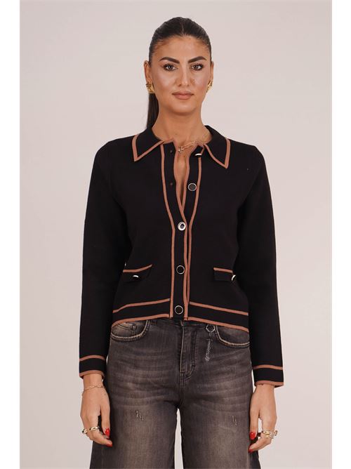 Cardigan in viscosa Try Me | 5089BLACK